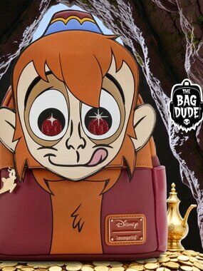 Loungefly Disney Aladdin 30th Anniversary Abu Cosplay Mini Backpack